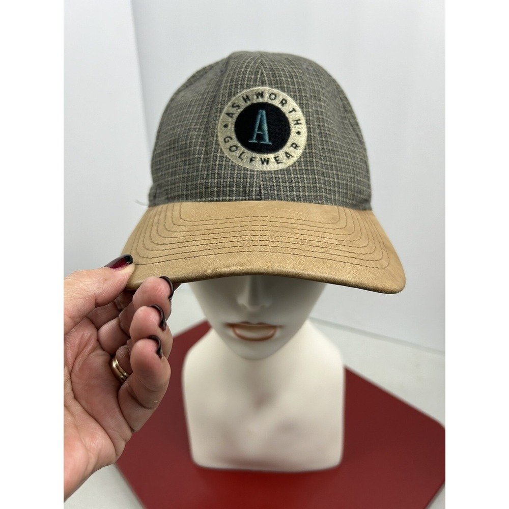 Ashworth‎ Golf Hat Strapback Baseball Cap Men Tweed Brown Casual Vintage